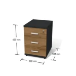 BANKO ALT ÇEKMECE_3 ÇEKMECE-HAREKETLİ - Görsel 2